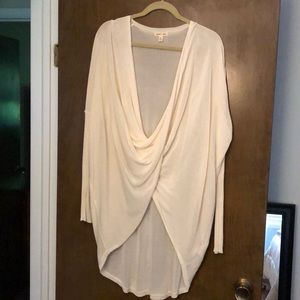 Silence + Noise Twist front sweater